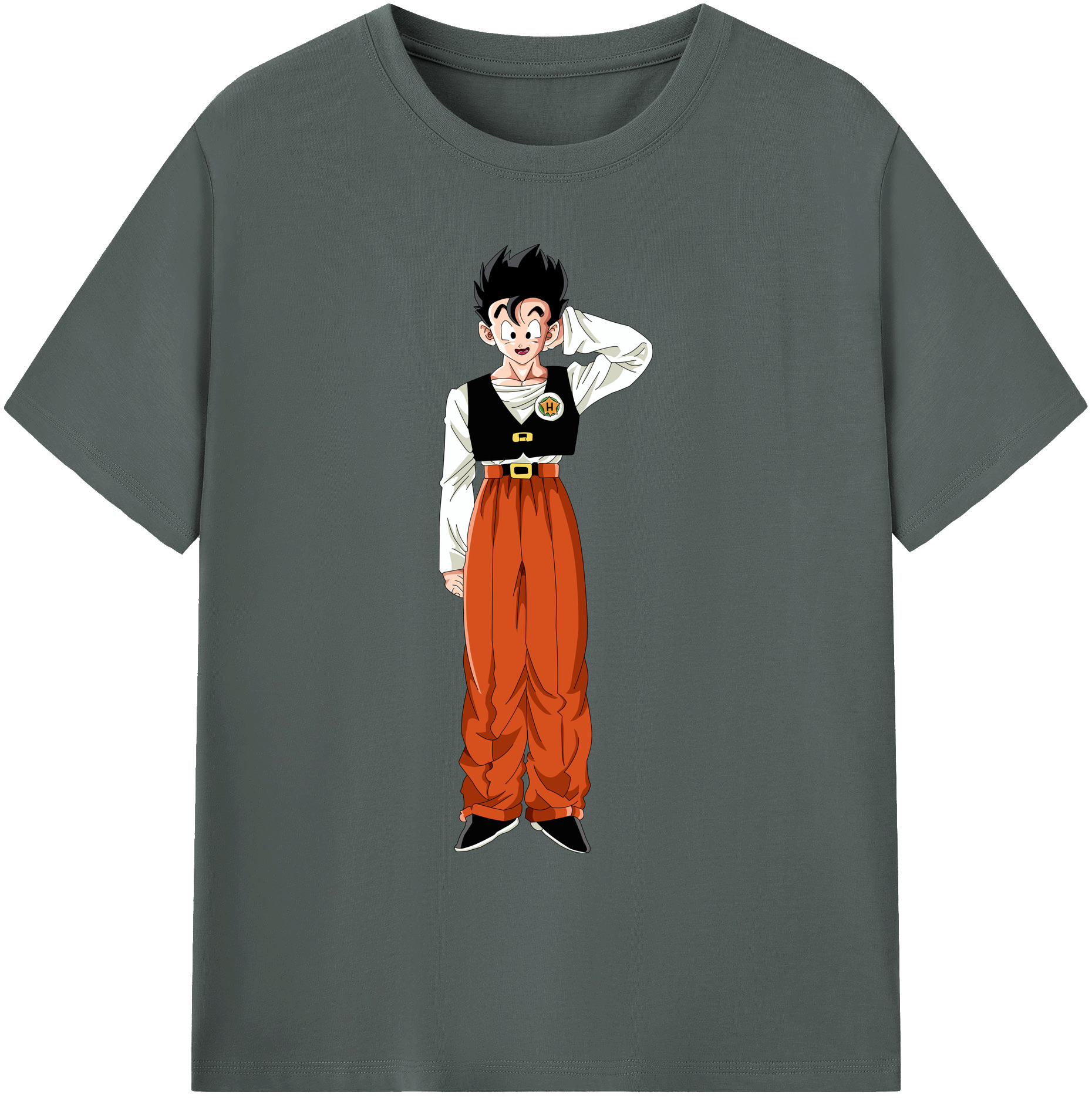 （画像用） ドラゴンボール 孫 悟飯（そんごはん）DRAGON BALL Son Gohan 綿100％ メンズ半袖Tシャツ｜肌触りやわらか＆通気性